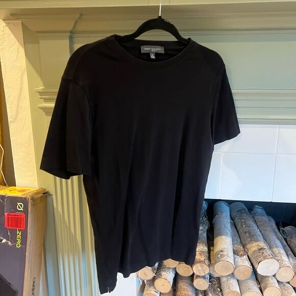 Robert Barakett Georgia Pima Cotton Black Short Sleeve Tee - Picture 2 of 4